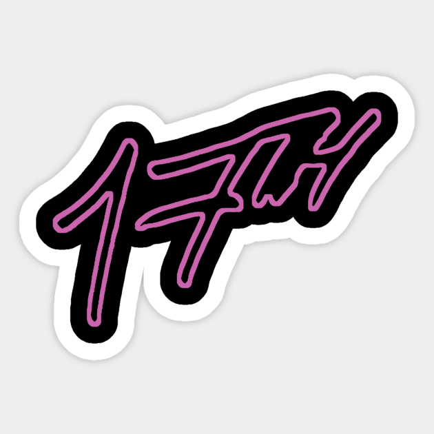 17th Neon Logo Sticker by 17th